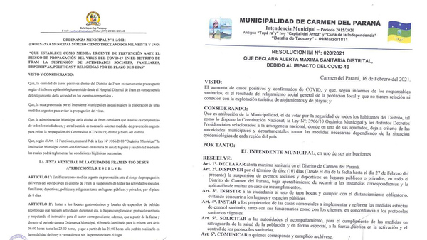 ITAPÚA EN ALERTA POR AUMENTO DE CASOS DE COVID: “FIESTAS KAÑY” PRINCIPAL CAUSANTE.