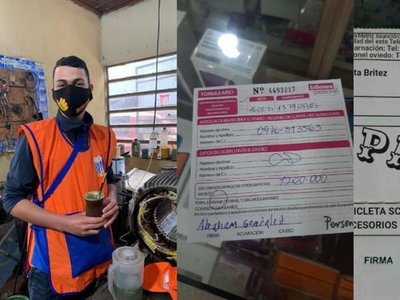 Humilde vendedor de bingo ahorró para comprar una bici y le jodieron