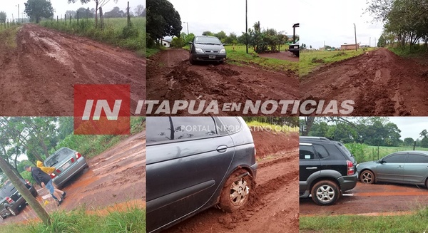 DENUNCIAN MAL ESTADO DE VITAL CAMINO EN TRES POTRERO ENCARNACIÓN.