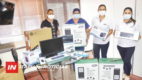 DESDE LA GOBERNACIÓN APOYAN CON EQUIPOS INFORMÁTICOS VACUNACIÓN CONTRA EL COVID 19.