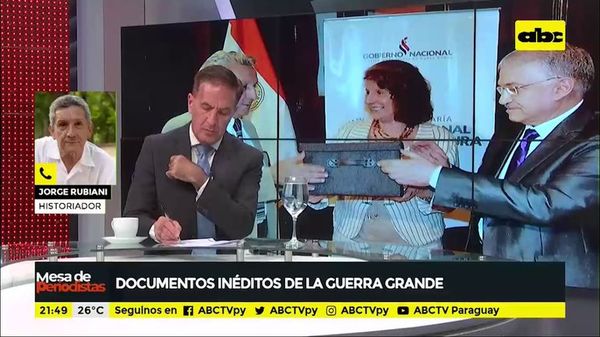 Documentos inéditos de la guerra grande - Mesa de Periodistas - ABC Color
