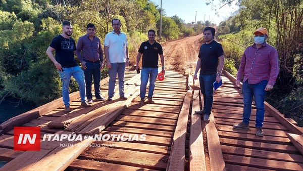 MOPC REALIZÓ UN RELEVAMIENTO DE SITUACIONES DE PUENTES Y CAMINOS EN ITAPÚA.