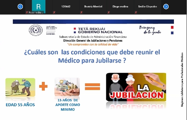Caja Fiscal realizó charla informativa sobre jubilación de médicos | .::Agencia IP::.