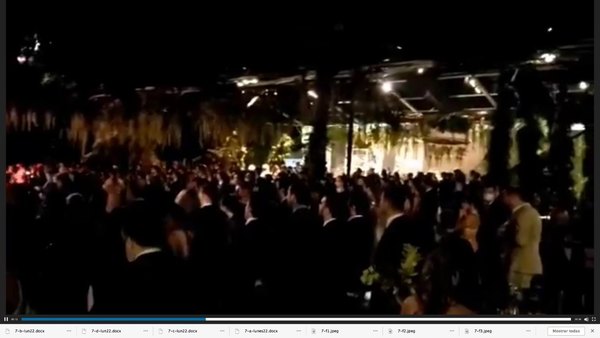 Crónica / (VIDEO) ¿Aglomeración en casorio superfifí?