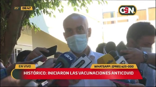 El Min. Julio Mazzoleni anunció 300 mil dosis de la vacuna anticovid-19 en Paraguay - C9N