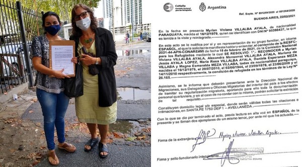 Argentina: Comisión para Refugiados otorgó refugio político a familiares de Carmen Villalba