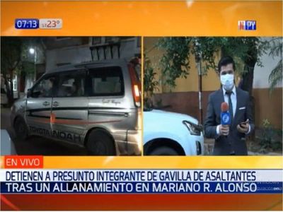 Detienen a presunto miembro de banda de asaltantes domiciliarios