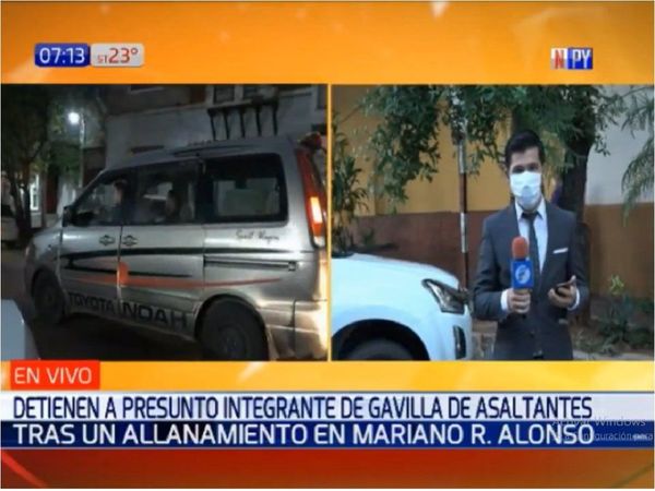 Detienen a presunto miembro de banda de asaltantes domiciliarios