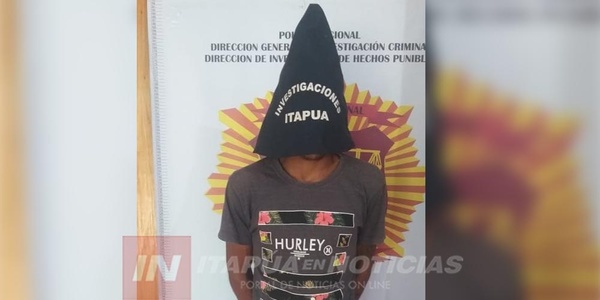 POLICÍA DETUVO A SUP. ASALTANTE EN SANTO DOMINGO