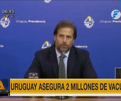 Uruguay asegura dos millones de vacunas anticovid