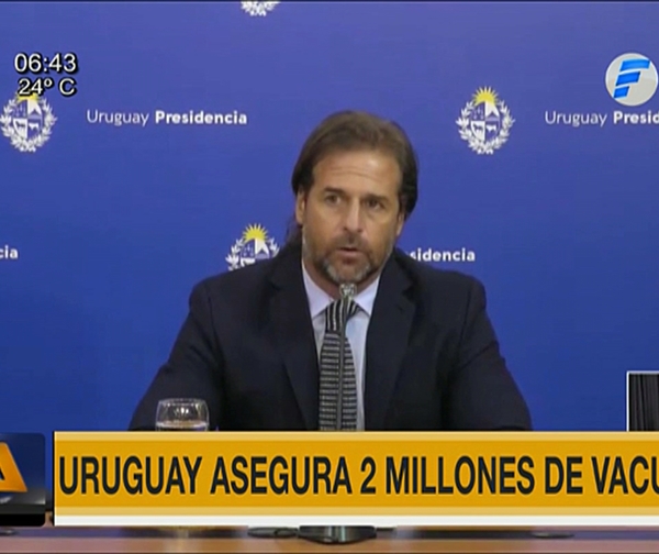 Uruguay asegura dos millones de vacunas anticovid