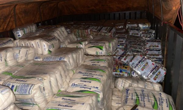 Decomisan gran cantidad de azúcar de contrabando en Caazapá