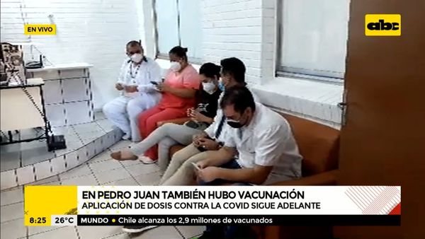 Inicia vacunación contra la COVID en Pedro Juan Caballero - A la gran 730 - ABC Color