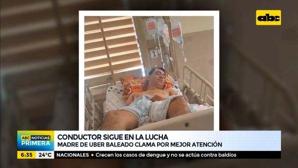 Madre de Uber baleado denuncia mala atención en el Hospital del Trauma - ABC Noticias - ABC Color