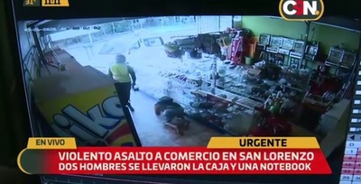 Violento asalto a despensa en San Lorenzo » San Lorenzo PY