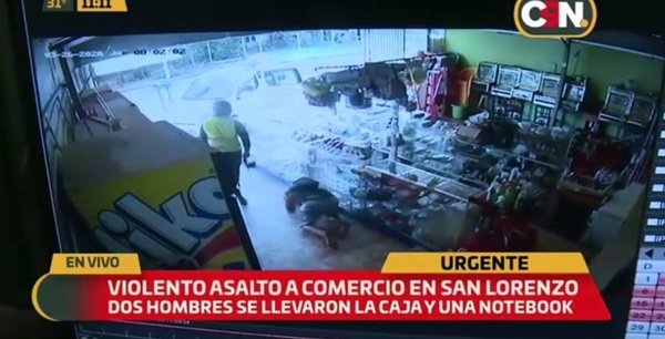Violento asalto a despensa en San Lorenzo » San Lorenzo PY