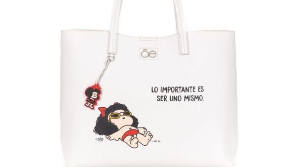 Mafalda en una colección de carteras por el “Día Internacional de la Mujer”