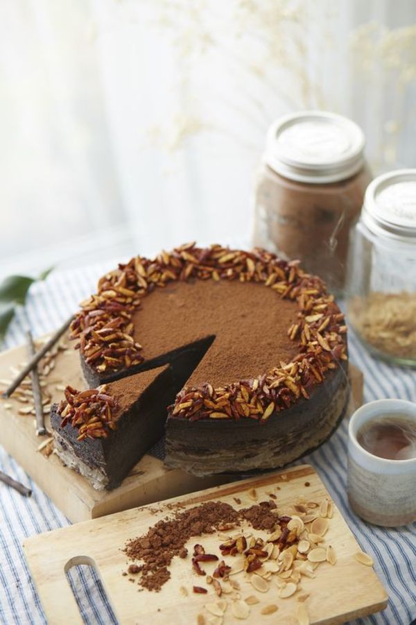 Torta de chocolate vegano súper esponjosa