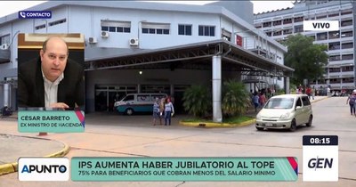 La Nación / IPS: exministro alerta que ajuste de haberes no es sostenible y podría conducir a la quiebra