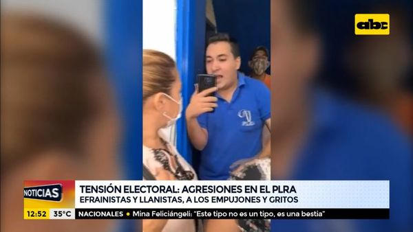 Efrainistas y Llanistas, a los empujones y gritos en el PLRA - A la gran 730 - ABC Color