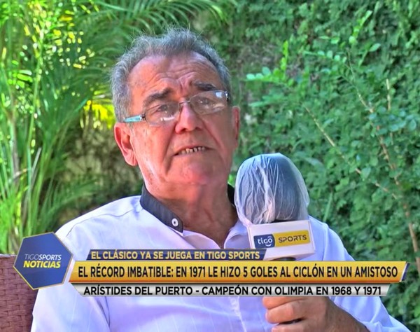 Arístides del Puerto rememora sus cinco goles a Cerro Porteño