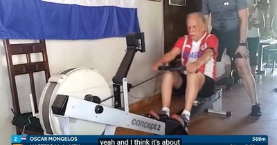 La Nación / A los 92 años, un paraguayo la “remó” y ganó la medalla de plata en un Mundial