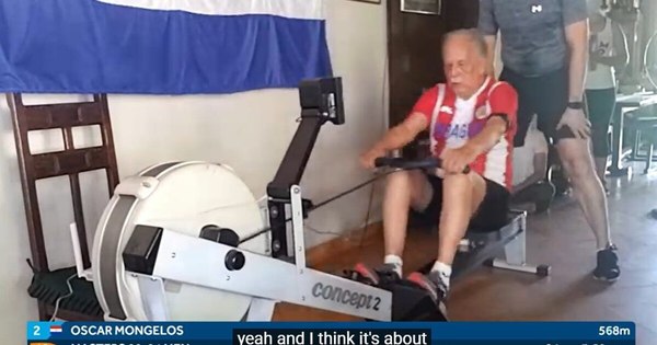 La Nación / A los 92 años, un paraguayo la “remó” y ganó la medalla de plata en un Mundial