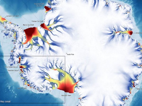 Glaciares aceleran su deslizamiento hacia el océano