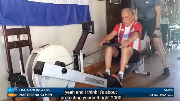 A LOS 92 AÑOS, UN PARAGUAYO LA “REMÓ” Y GANÓ LA MEDALLA DE PLATA EN UN MUNDIAL
