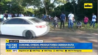 Coronel Oviedo: Productores cierran Ruta - Factor Clave - ABC Color