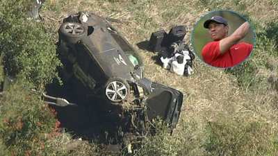Tiger Woods es internado tras accidente automovilístico