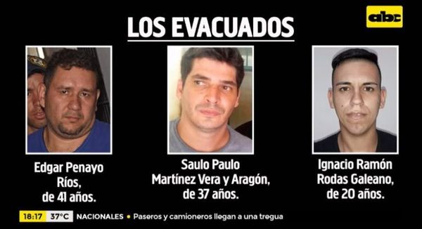 Tres miembros del PCC fueron evacuados de Tacumbú ante amenazas del clan Rotela