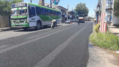 MOPC ejecuta labores de recapado asfaltico en puntos de Gran Asunción | .::Agencia IP::.