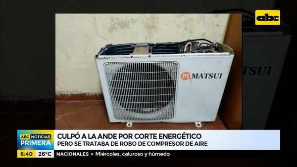 Un detenido tras robo de compresor de aire - ABC Noticias - ABC Color