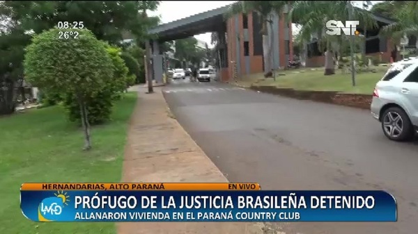 Hernandarias: Prófugo de la justicia brasileña detenido tras allanamiento - SNT