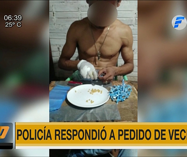 Policía responde a pedido de vecinos