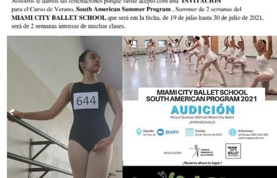 Franqueña es seleccionada para curso internacional de danza clásica