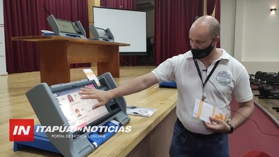 LLEGARON MÁQUINAS SIMULADORAS DE VOTO A ITAPÚA.