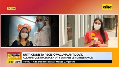 Polémica por nutricionista que recibió vacuna anticovid - ABC Noticias - ABC Color