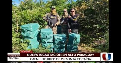 Incautan 1.500 kilos de cocaína en el Chaco