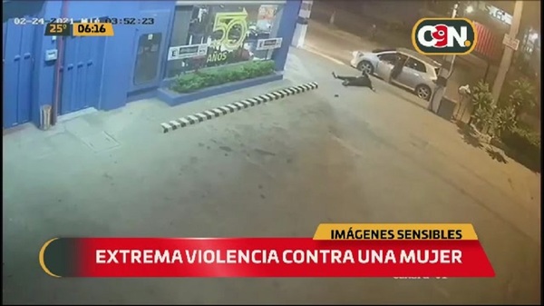 Extrema violencia contra una mujer en Mariano Roque Alonso - C9N