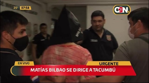 Crimen de Olga Feliciángeli: Matías Bilbao fue remitido al penal de Tacumbú - C9N