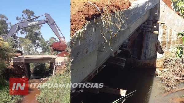 HABILITAN PUENTES EN ZONAS RURALES DE TOMÁS ROMERO PEREIRA