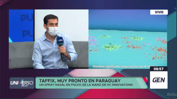 Diario HOY | Martin Admen, CEO de HC Innovations, sobre "Taffix", el spray nasal para prevenir el Covid-19