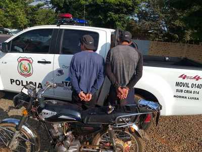 Atrapan a dúo de “motochorros” en Minga Guazú