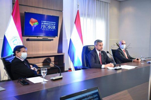 Mario Abdo pide el acceso equitativo de vacunas anti-Covid en cumbre Prosur