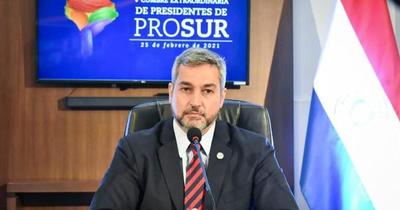 Prosur: Mario Abdo pide equidad en distribución de vacunas anticovid