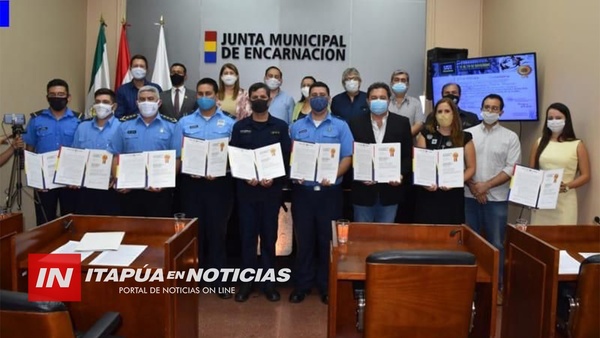 JUNTA MUNICIPAL RECONOCE CAMPAÑA VIAL VAMOS, VAMOS, VAMOS ENCARNACIÓN.