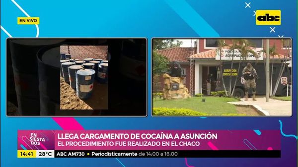 Llega cargamento de cocaína a Asunción - ABC Noticias - ABC Color