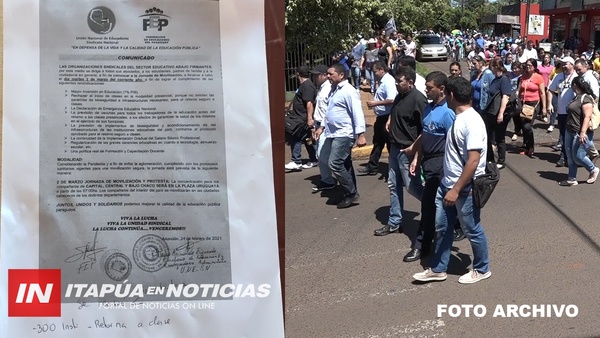 DOCENTES UNE NO INICIARÁN CLASES Y ANUNCIAN MOVILIZACIÓN PARA EL 2 DE MARZO.